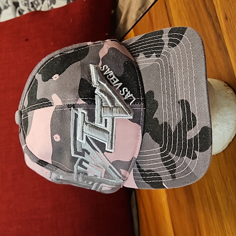 🌟3/$25🌟 Las Vegas Baseball Cap Pink Camo  Adjustable Embroidered